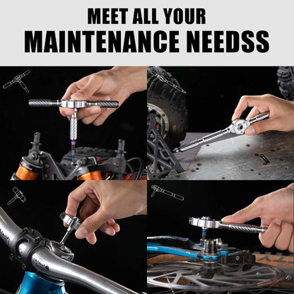 VMAN 66in1 Multifunktions-Ratschenschraubendreher-Set, mehrere magnetische Bits, Mini-Reparatur-Werkzeug-Set, Haushaltswerkzeug für PC und Schreibtisch usw.