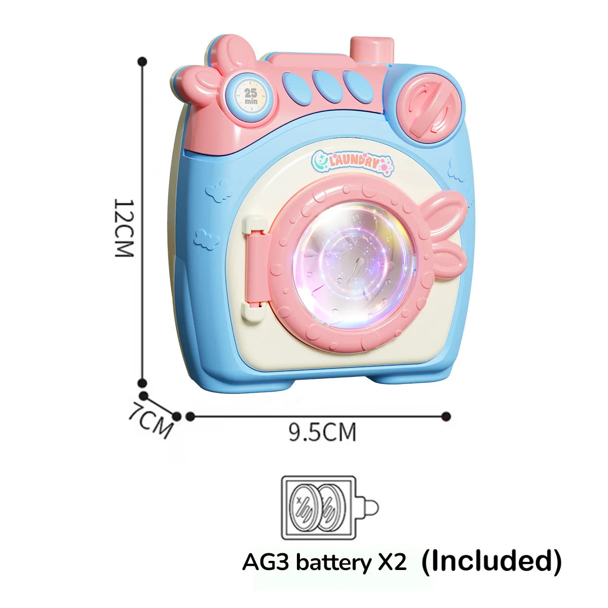 Simulated Kitchen Toy Play Set Miniature Food Pretend Play House Appliance Laundry Cookware Children Role-Playing Toys Girl Game