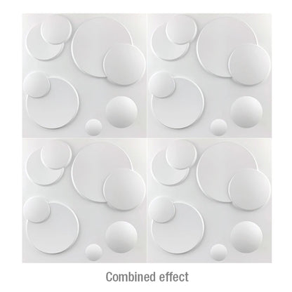 30cm 3D Wall Panel Wavy lines Decor Stone Brick Living Room TV Background Decal Tile Mold 3D wall sticker bathroom kitchen wall