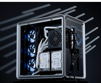 JONSBO BO400 ATX Desktop Case Aluminum Side View Sea View Room Chassis Supports 360 Water-cooled 10 Fan Positions