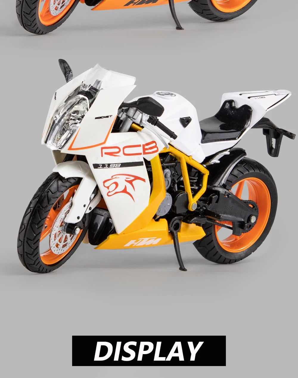 1:12 Scale KTM RC8 Alloy Motorcycle Model Diecast Car Toys for Boys Birthday Gift Toys Car Collection.