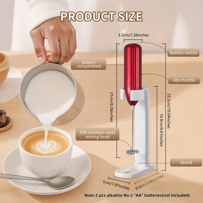 Household Kitchen Portable Mini Handheld SUS304 Mixing Head Electric Food Blender Drink Mixer Coffee Milk Frother With Stand.