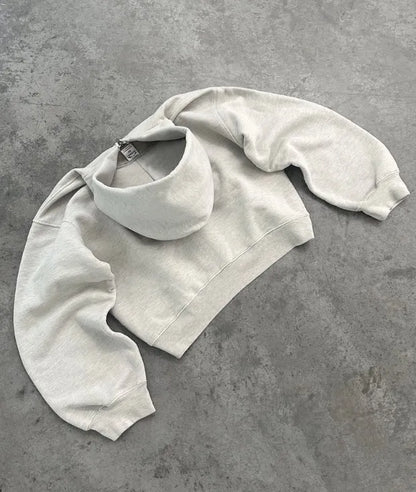 2024 Autumn and Winter New Solid Color Loose High Street Trendy Personality Flow Couple Sweater Women's Hooded Women Clothing.