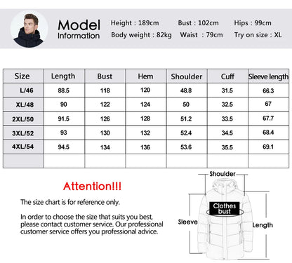 ICEbear 2023 winter jackets for men casual cotton coat mid-length Puffer parkas MWD3061D.