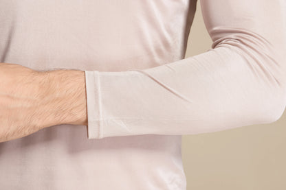 Lange Unterwäsche aus Seide für Herren, lange Unterhosen aus Maulbeerseide, Ober- und Unterteil, Thermounterwäsche-Set/Grundlagen