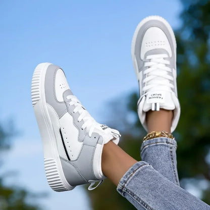 YRZL High Top Sneakers Unisex Waterproof Pu Leather Lightweight Sports Shoes Wear Resistant Tennis Shoes for Men Women.