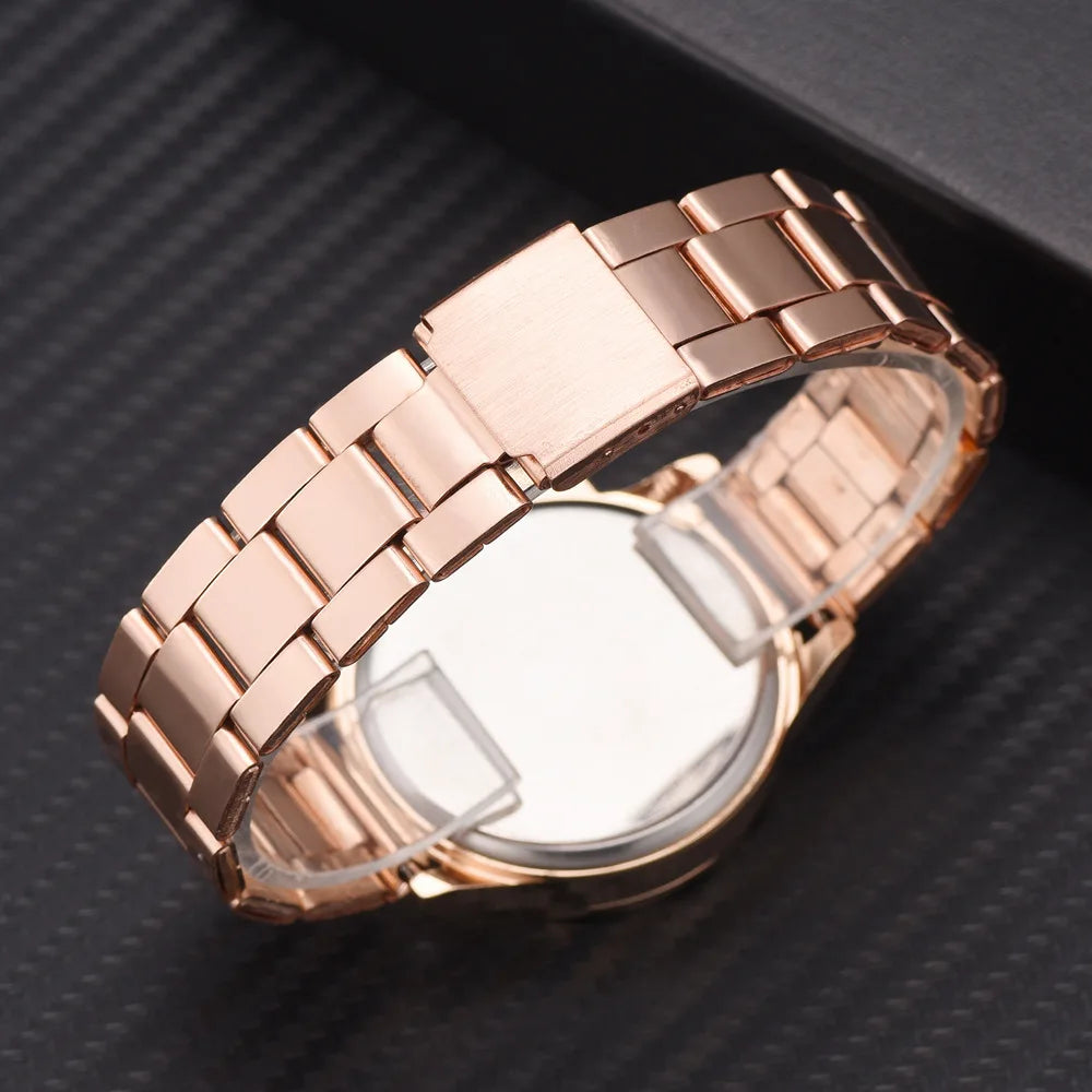 Rose Gold Women's Watches Luxury Lady Watches Business Quartz Wristwatches Gift Reloj Para Mujer Watch for Women Reloj Часы