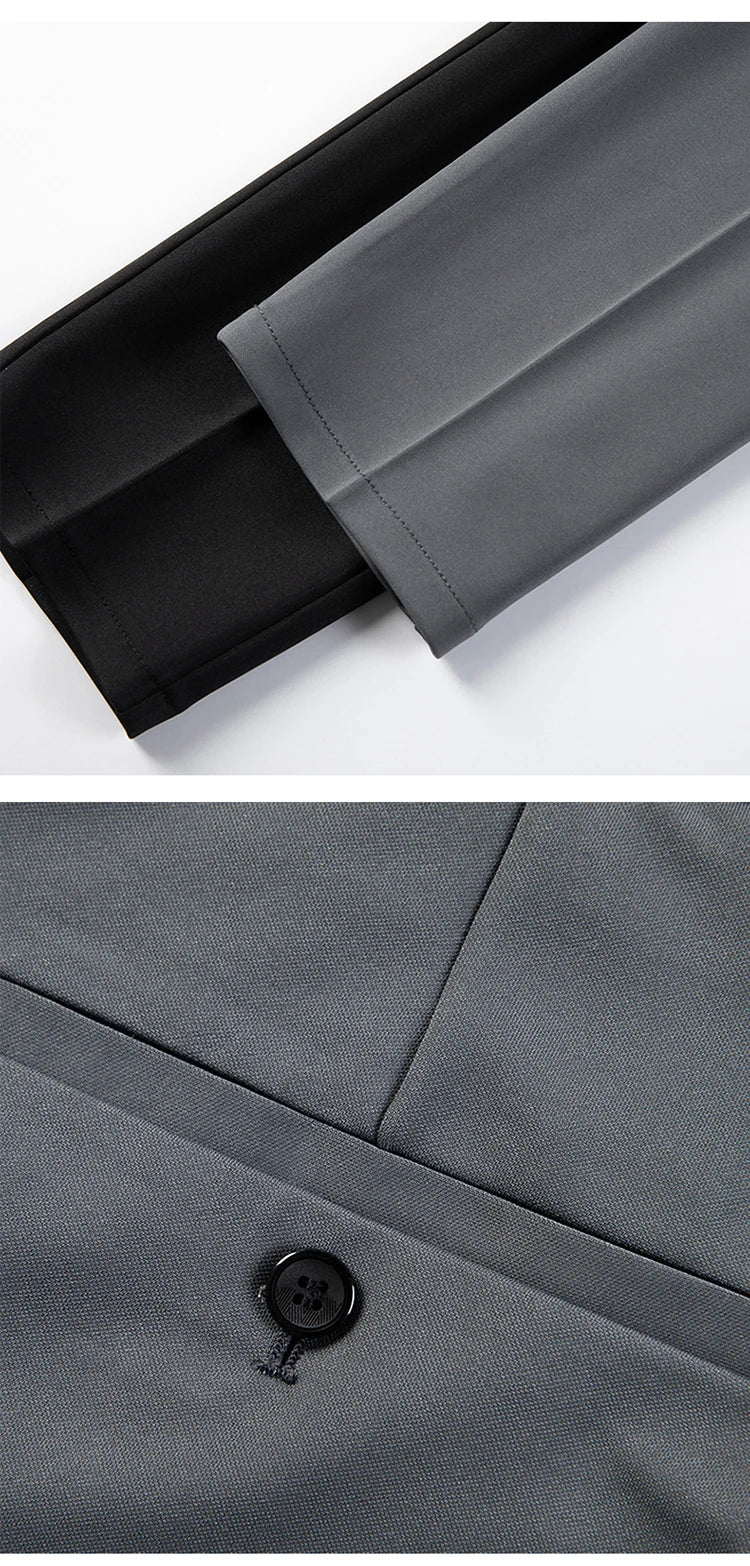 Men Suit Pants Dress Pantalone Hombre Stretch Slim Formal Trousers Calça Masculina Solid Color Casual Pants Fashion Men Clothing