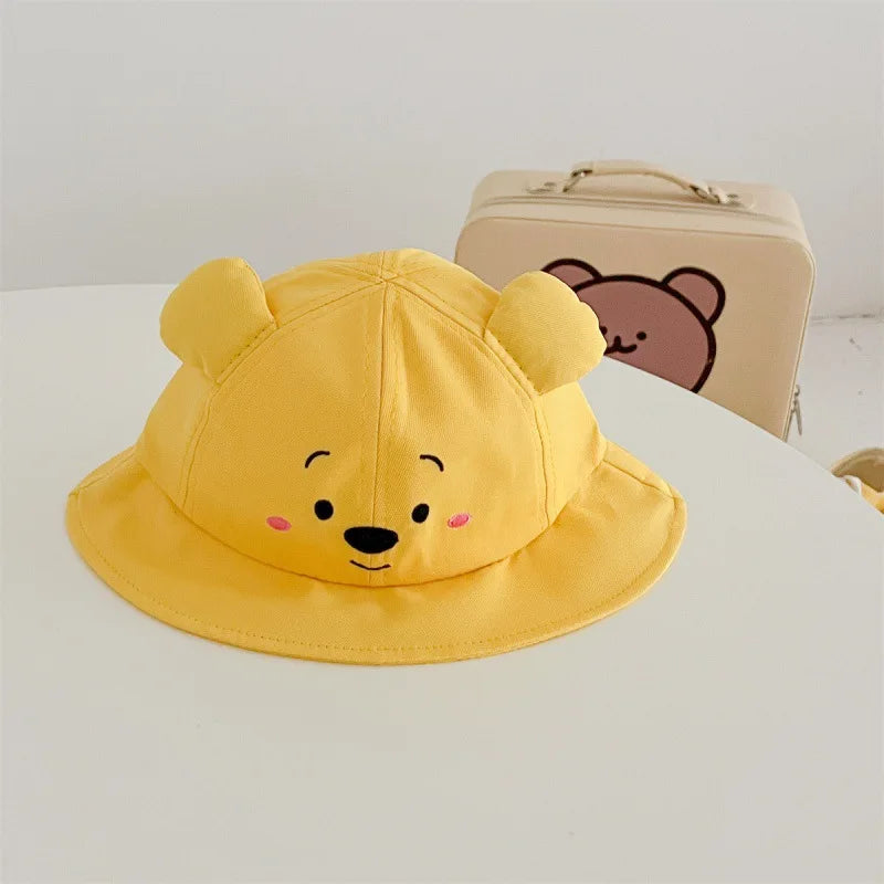 Gelbe Kollektion Frühling Herbst Baby Mädchen Junge Rundkragen Lange Ärmel Cartoon Bär Body/Strampler Neugeborenen Overall K31266