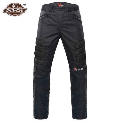 DUHAN Windproof Motocross Jacket Motorcycle Pants Men Motorcycle Jacket Wear-resistant Body Armor Moto Clothing For Winter.