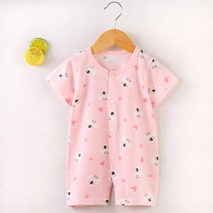 Neugeborenen Baby Kleidung Junge Mädchen baby kleidung artikel Baumwolle Body Sommer Kurzarm Strampler Infant Kleinkind nachtwäsche