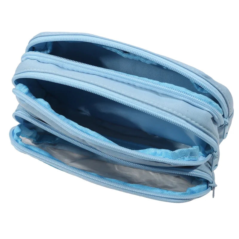 Chic Einfarbig Bleistift Fall Koreanische Einfachheit Transparent Stift Tasche Große Kapazität Organizer Tasche Schule Liefert Schreibwaren tasche.