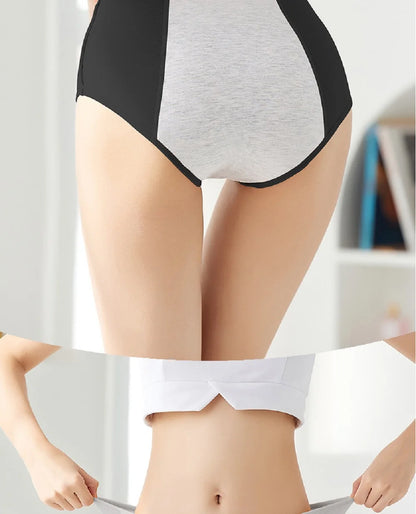 4pcs Women Menstrual Panties+gift Menstrual Cup Female Period Leak Proof Underwear Plus Size Maternal Physiological Briefs.