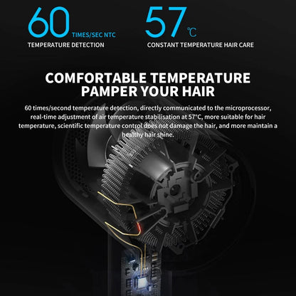 XIAOMI MIJIA Mi Ionic Hair Dryer H300 Quick Dry Negative Ion Hair Care Professional For Home 1600W Electric Hair Dryers Diffuser