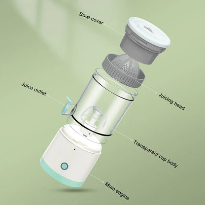 Portable USB Rechargeable Orange Juice Juicer Multifunctional Household Juice Maker Machine Cordless Mini Electric Cup Juicer.
