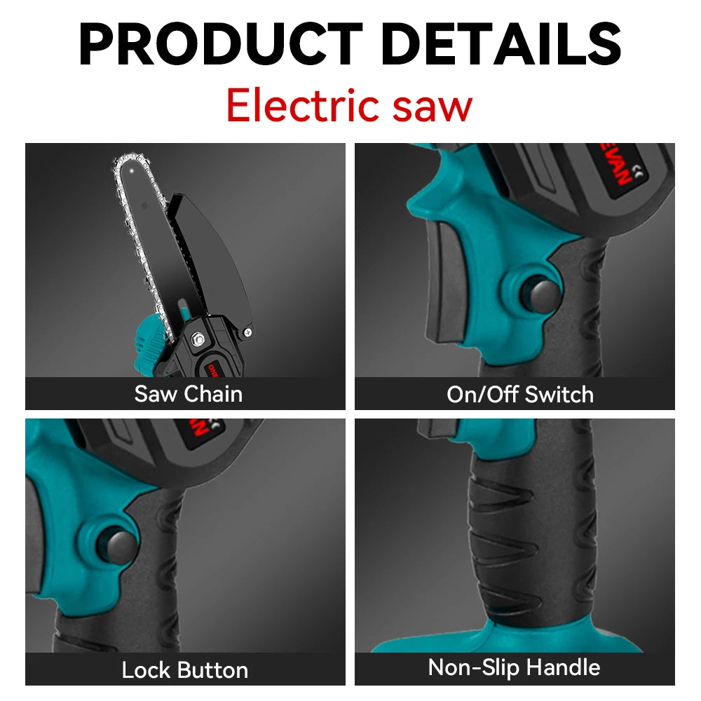 ONEVAN 3500 W Bürstenlose Teleskopstange Elektrische Kettensäge 3-IN-1 Hohe Zweig Schere Garten Beschneiden Werkzeug für 21 V 18 V Batterie