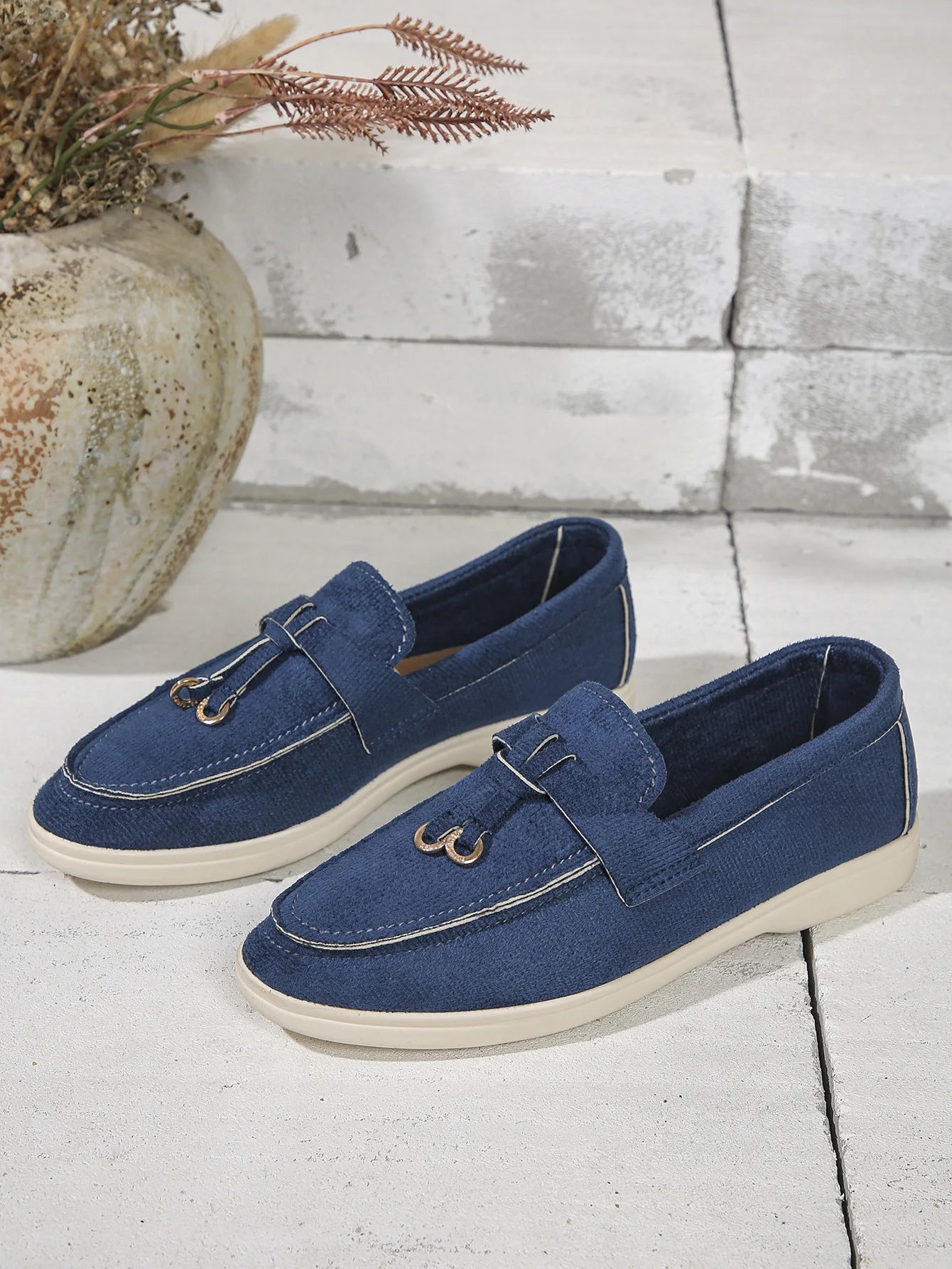 New Lefu Shoes Women's Soft Leather Retro Lazy Man Step on Thick Sole Flat Bottom Comfortable Single Shoe  Zapatos Para Niña.