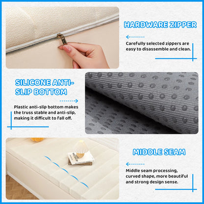 Benutzerdefinierte Teddy Samt Erkerfenster Sitz lange Bank Kissen Sitzpolster lange Matratze Polsterung Stuhl Sitzpolster dekorative Pads Schaukeln