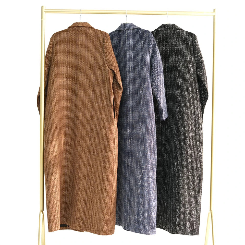 Ramadan Eid Winter Open Abaya Dubai Muslim Modest Coat Kimono African Dresses For Women Kebaya Kaftan Islam Robe Femme Musulmane.