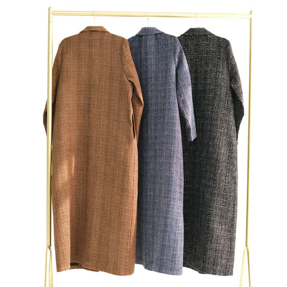 Ramadan Eid Winter Open Abaya Dubai Muslim Modest Coat Kimono African Dresses For Women Kebaya Kaftan Islam Robe Femme Musulmane.