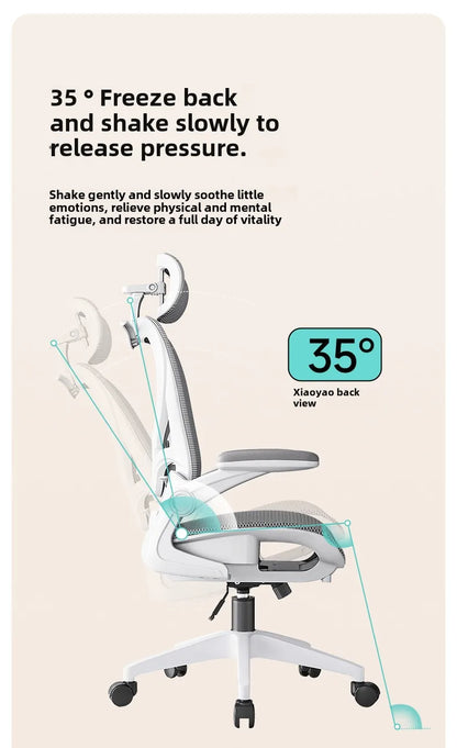 Bequemer Gaming-Stuhl mit weicher Polsterung, Nackenstütze und verstellbarem Lendenkissen für gesunde Sitzhaltung