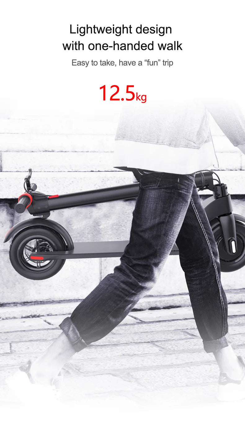 Alnsoor X7 Folding Electric Scooter 350W 36V5Ah 8.5-inch Tire Lightweight E-Scooter Adult Urban Commuting EScooter.