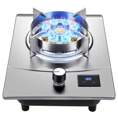 Gas Stove Single Stove Household Desktop Liquefied Gas Natural Gas Stove Embedded Stainless Steel Fierce Fire Stove Gas Cooker.