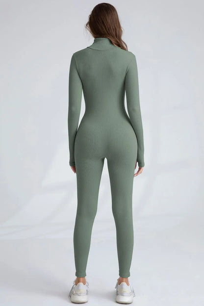 Seamless Zipper Women's Yoga Suit Quick Dry Fitness Running Sportswear Cross-Border European American Style Autumn/Winter.