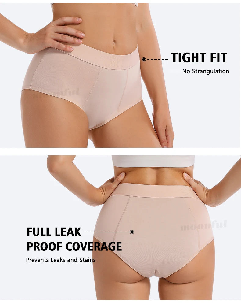 Menstruation Panties High Waist Abundant Flow Menstrual Panties Woman Absorbent Period Underwear Incontinence Briefs Ladies.