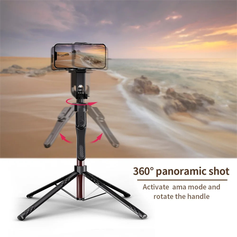 FGCLSY new 360° Rotation Gimbal Stabilizer ,Selfie Stick Tripod for Smartphone Camera With Bluetooth shutter Stabilizer for Live.