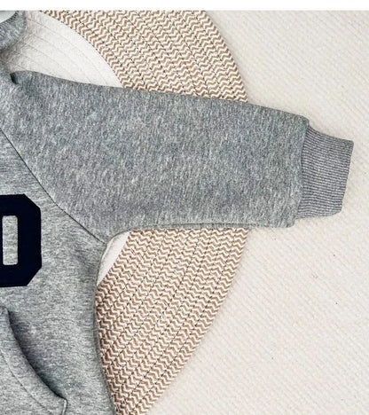 2024 herbst Baby Jungen Casual Print One Piece Langarm Strampler Infant Kleinkind Sport Overall.