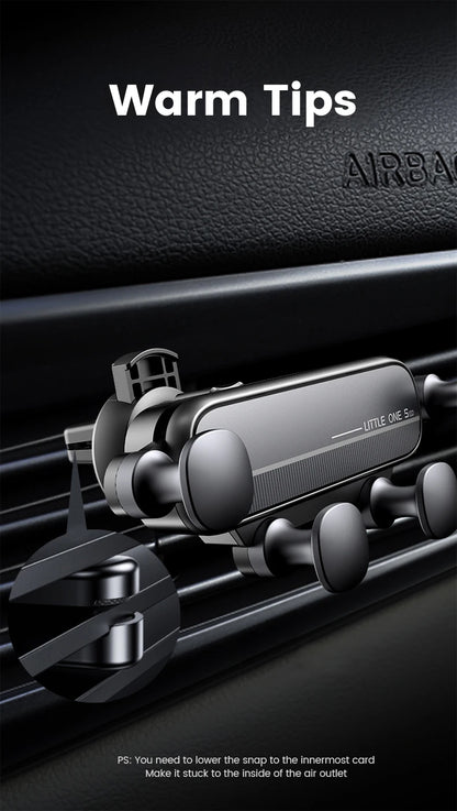 Gravity Car Phone Holder Air Vent Mount Cell Phone Holder in Car Mobile Support For iPhone 13 12 Xiaomi Universal GPS Stand