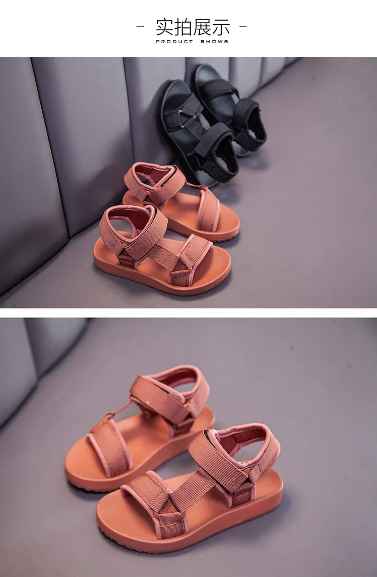 2021 Summer Boys Sandals Casual Children Kids Shoes Rubber School  Breathable Open ToeBoy Beach Sandal.
