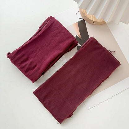 1/2Pcs Sexy Wine Red Stocking Women Girl Burgundy Thin Thick Elastic Tight Vintage Anti-Hooker Comfortable Pantyhose Accessory