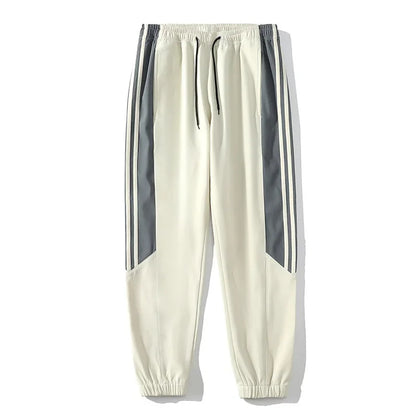 Cool Casual Sports Suit for Teenage Boys Large Size Trendy Workwear Pants Included One Complete Set Handsome Male Apparel.
