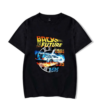 Hot Back To The Future T-Shirt Men Women Fashion Y2k Harajuku T Shirt Summer Cool Short Sleeve Hip Hop Top Tee.