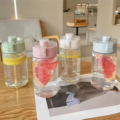 1pc Large Capacity Leakproof Sports Water Bottle, BPA-Free PC Material, Portable Gym Fitness Jug with Filter, Easy-Carry Double.