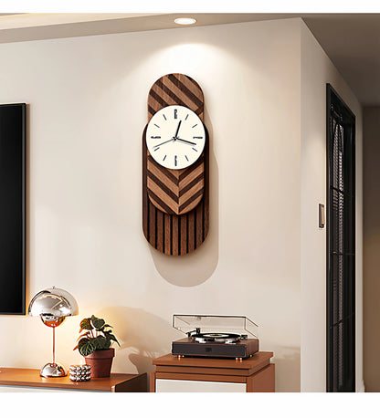 2026 Retro-Kunst-Wanduhr für Wohnzimmer, Zuhause, 2025, neue leichte Luxus-High-End-Uhr, geräuschlose Wanduhr