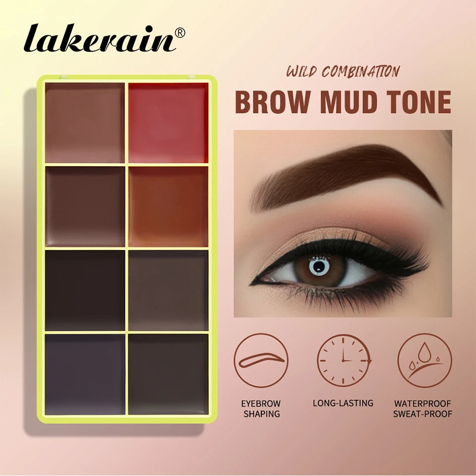 Curve Case Cream Eyebrow Cream Blush Highlighter Palette Matte Shimmer Finishes Shadow Tones Long-Lasting Cosmetics.