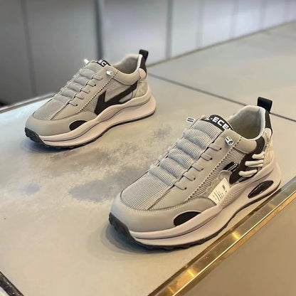 Brand Men Sneakers Thick Sole Comfortable Running Shoes Male Outdoor Mesh Sports Shooes Fashion Men Walking Shoes tenis hombres.