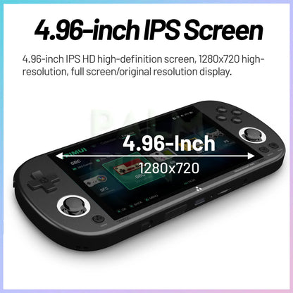 Trimui Smart Pro Portable Retro Arcade Game Console 4.96inch IPS Handheld Game Console Type-C LINUX HD Screen Smart Video Player.