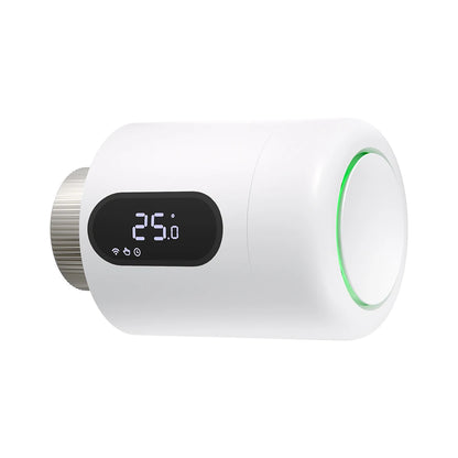 AVATTO 1~6PCS Tuya ZigBee TRV Thermostatic Valve,Smart Thermostat Radiator Actuator With Ambient Light,Alexa Google Home Alice