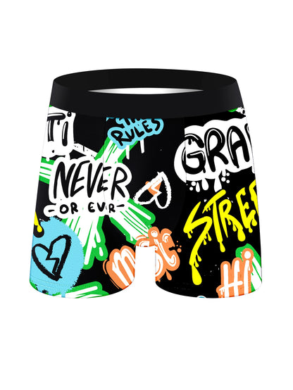 10 Stück Herren-Unterwäsche, weich, bequem, locker, hautfreundlich, lange Boxershorts für Herren, trendige, farbenfrohe, modische Herrenhosen