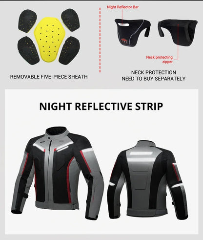 Best Selling Waterproof Motorcycle Jacket Man Racing Suit Wearable Motorcycle Jacket Motorcycle Pants Moto with EVA Protection.