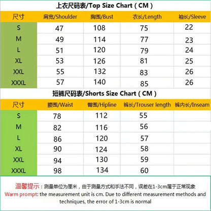 Lazy Street Style Vertical Stripe Slimming Shirt Shorts Two-piece Set No Need To Pair With Autumn Men's Thin Knit Sports Suit.