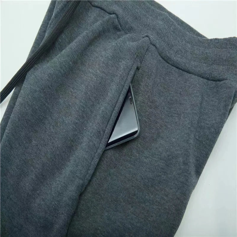 Men's autumn and winter fashionable hooded sweatshirts and pants, high-quality, warm and comfortable outdoor fitness and casual.