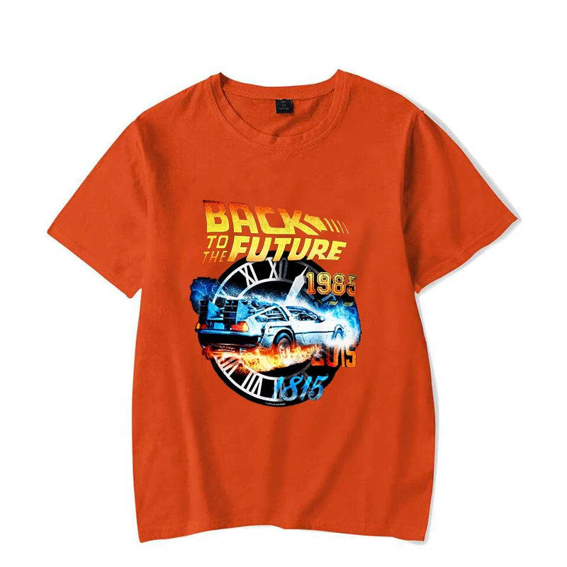 Hot Back To The Future T-Shirt Men Women Fashion Y2k Harajuku T Shirt Summer Cool Short Sleeve Hip Hop Top Tee