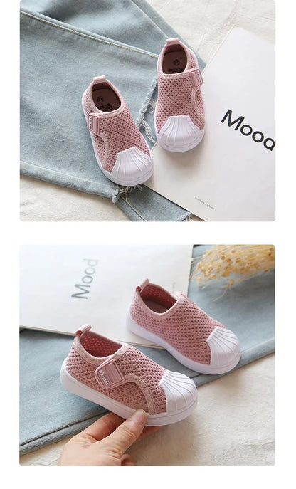 Children Casual Shoes Kids Sneakers for Toddlers Boys Girls Air Mesh Breathable Classic 2025 Spring Autumn Skate Shoes Anti-kick.
