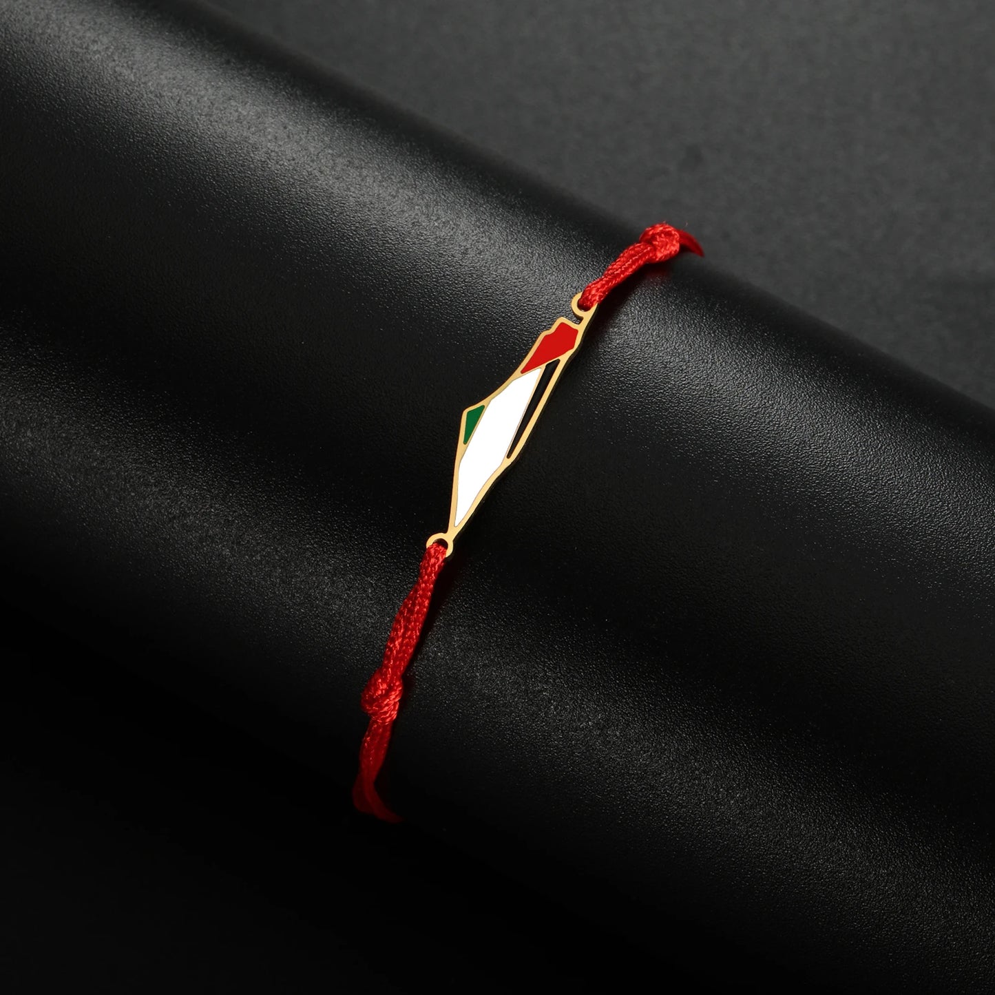 COOLTIME Palestine Map Charm Women Bracelets Stainless Steel Adjustable Double Layer Men Geography Bracelet jewelry Wholesale.