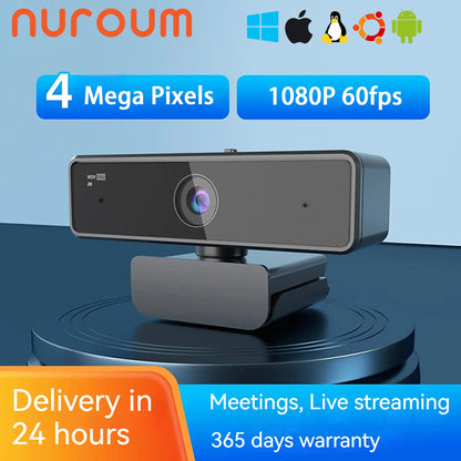 Nuroum V11 High Quality 1080p 60fps Full Hd Plug And Play Computer Usb Web Camera Mini Webcam 2K For Pc Laptop With Microphone.